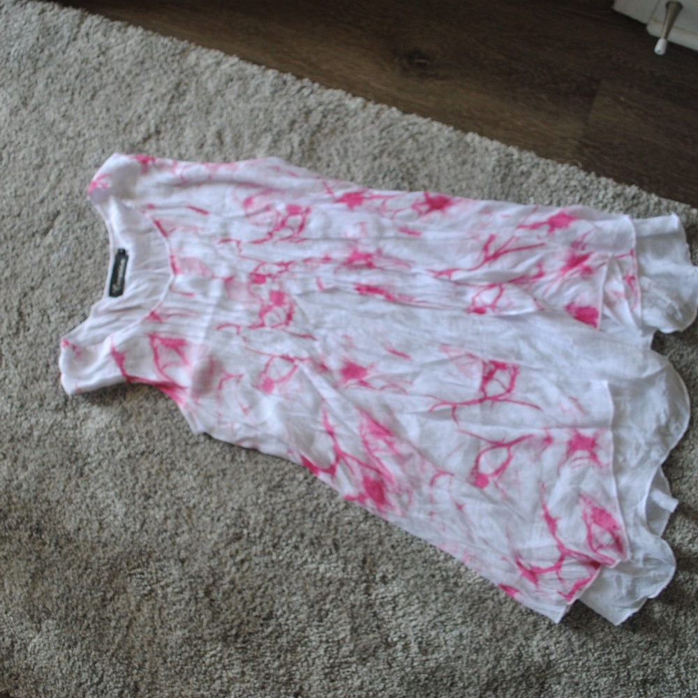crepe tie-dye beach dress